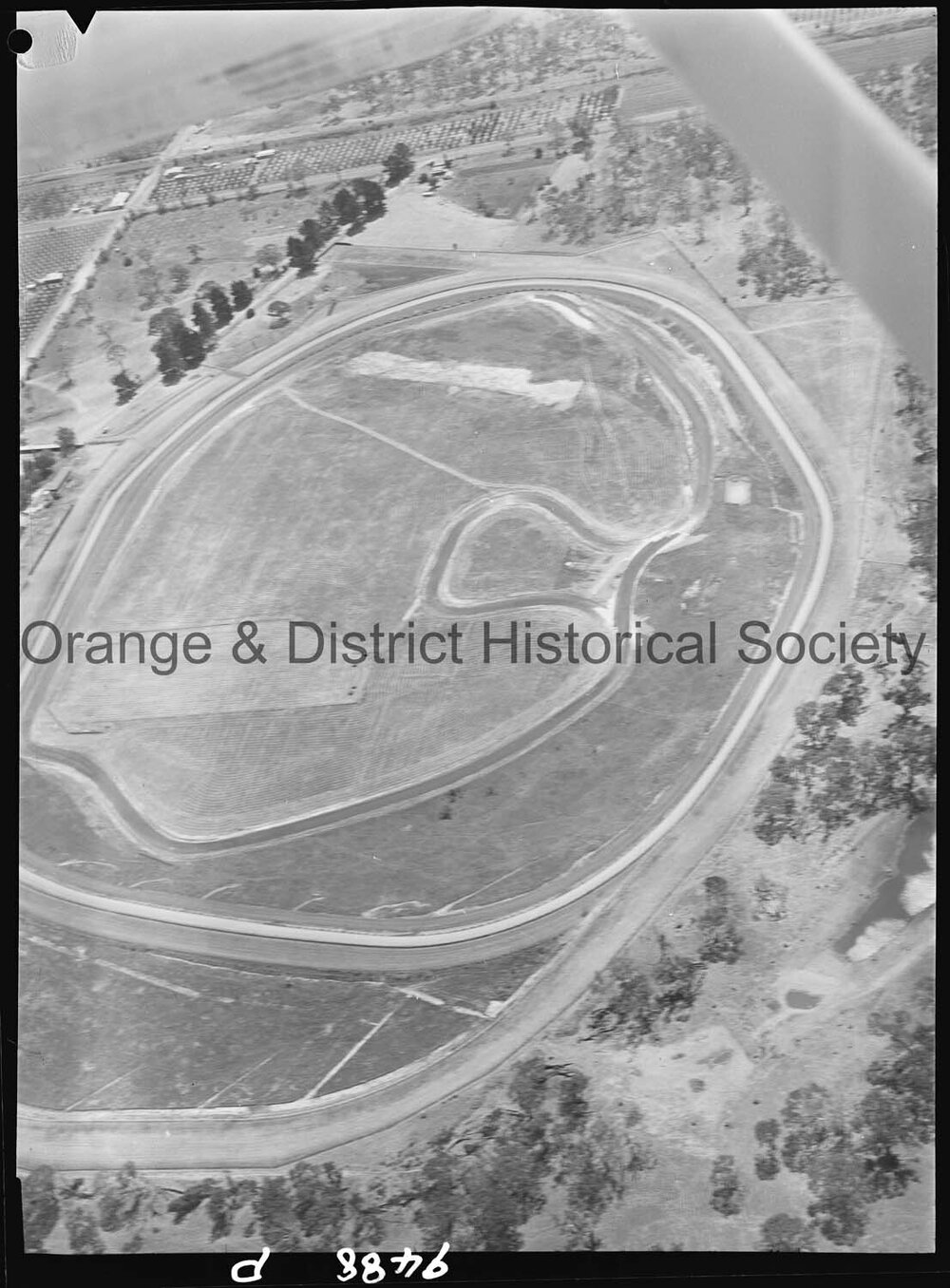 Aerial photograph of Towac Motor Racing Circuit