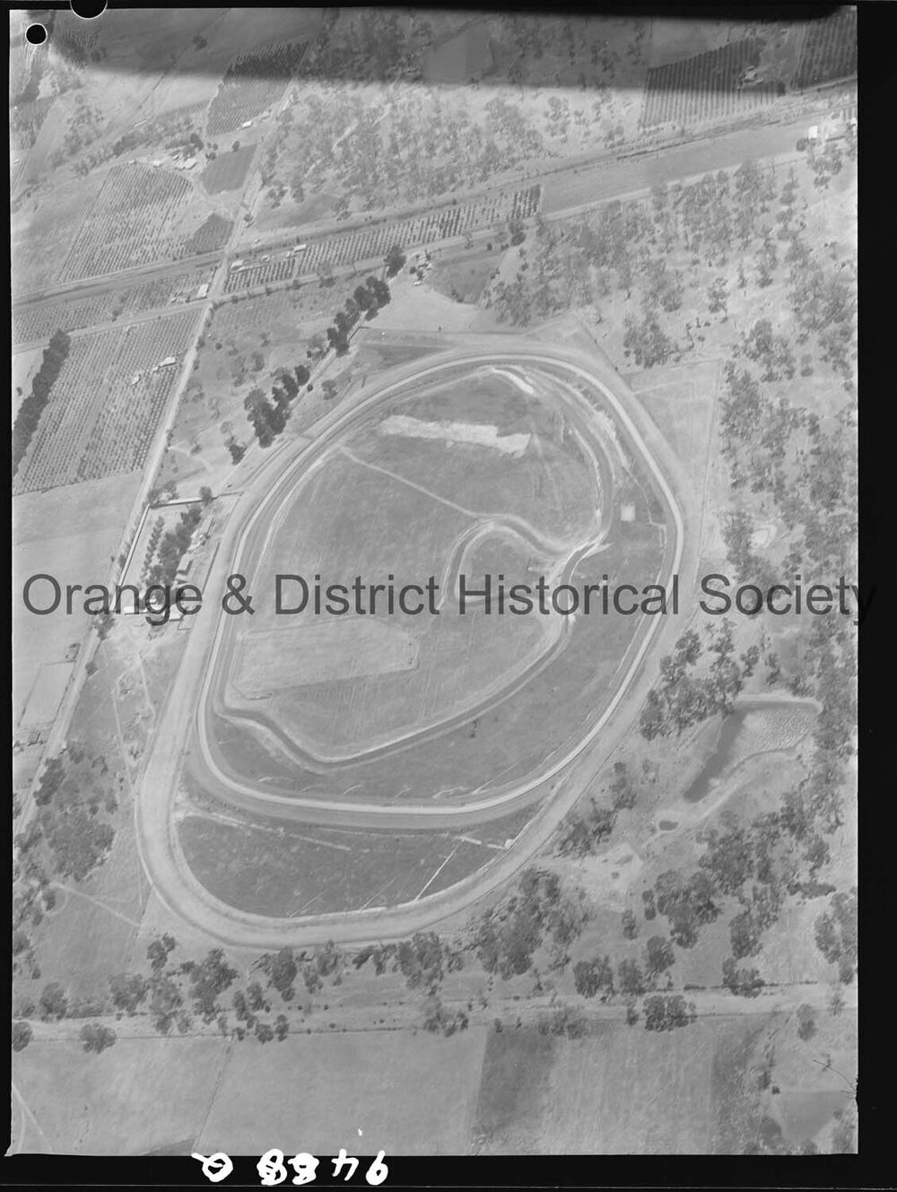 Aerial photograph of Towac Motor Racing Circuit