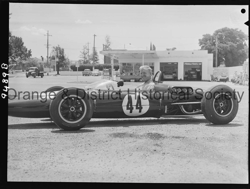 Max Stewart in his Rennmax racing car