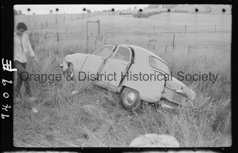 Sedan overturned on Bathurst Road