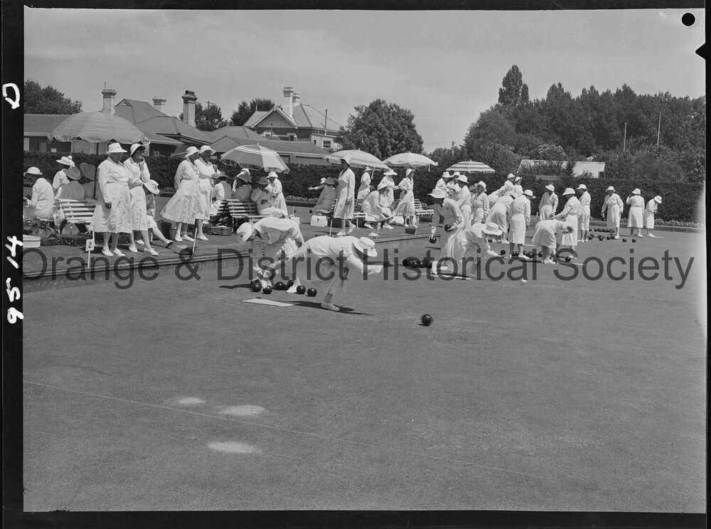 Official opening of Newstead Womens' Bowling Club