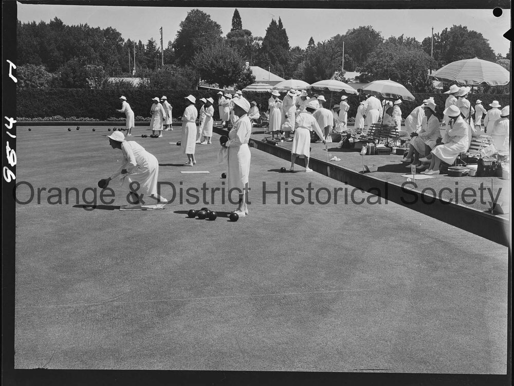Official opening of Newstead Womens' Bowling Club