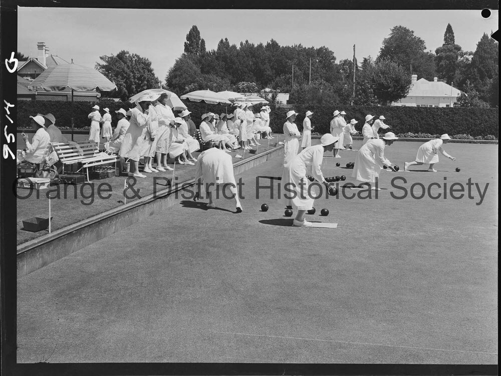 Official opening of Newstead Womens' Bowling Club