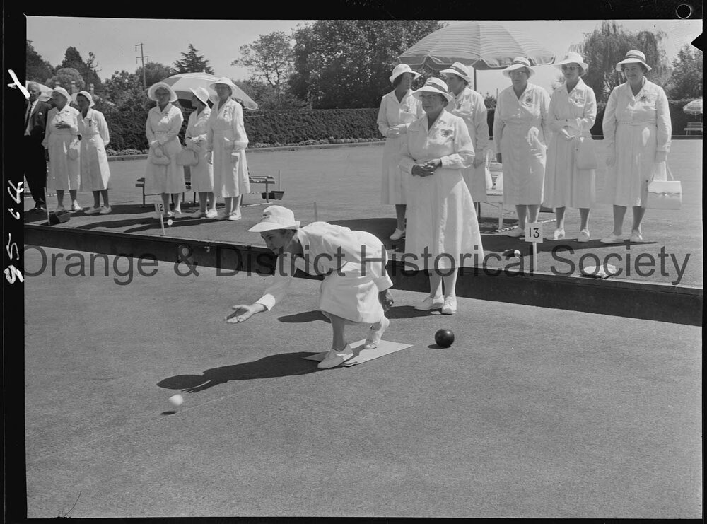 Official opening of Newstead Womens' Bowling Club