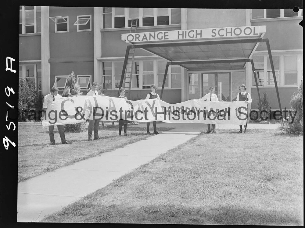 Orange High School Gala Day banner