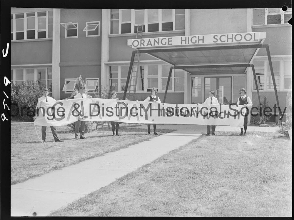 Orange High School Gala Day banner