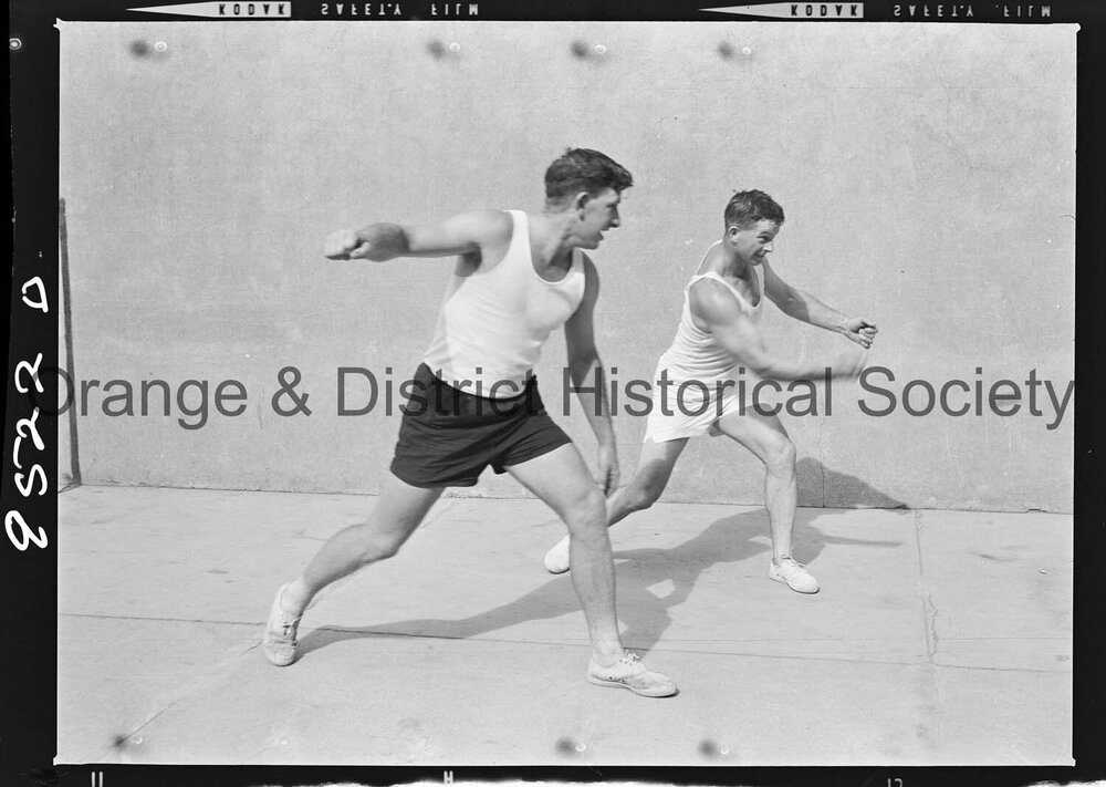 Handball exhibition double match with Carl Wilkins and Joe Fahy