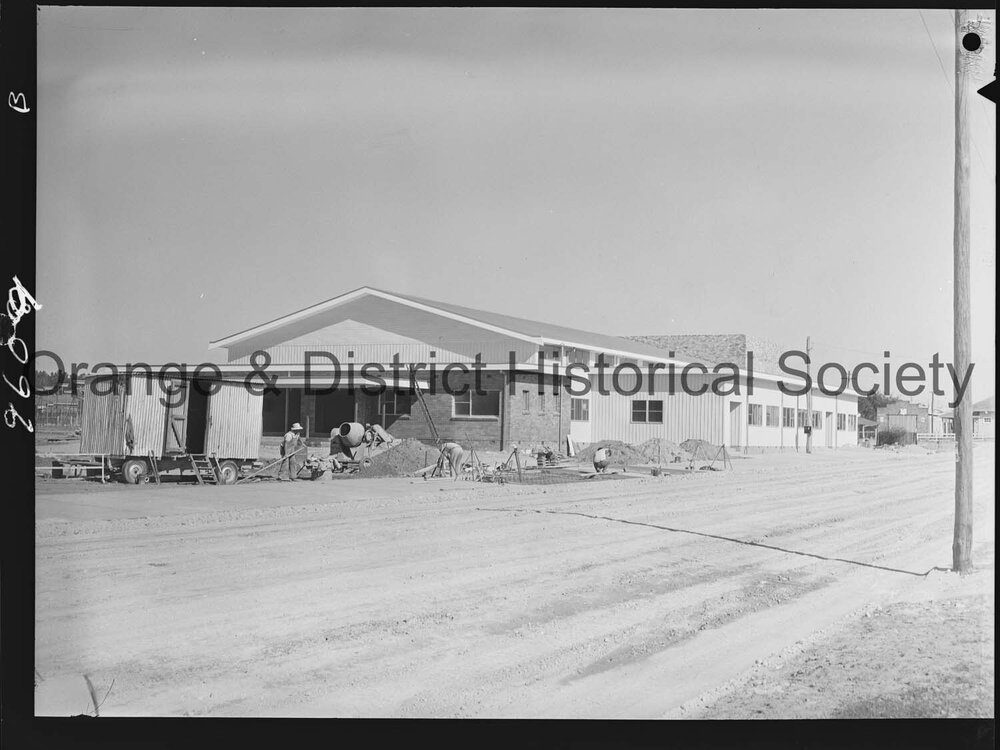 Amoco Community Hall under construction