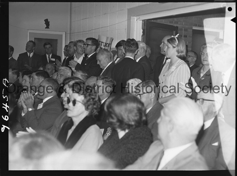 Demonstration at Country Party campaign launch