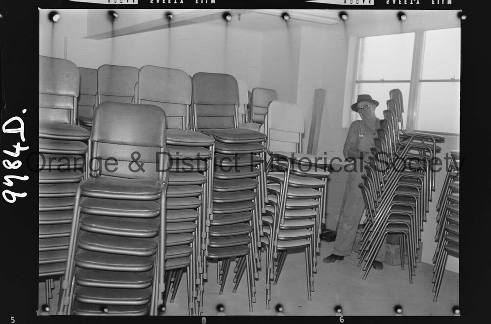 Preparations for Amoco Hall opening