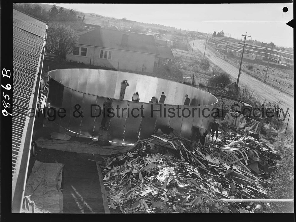 Steel tank completed