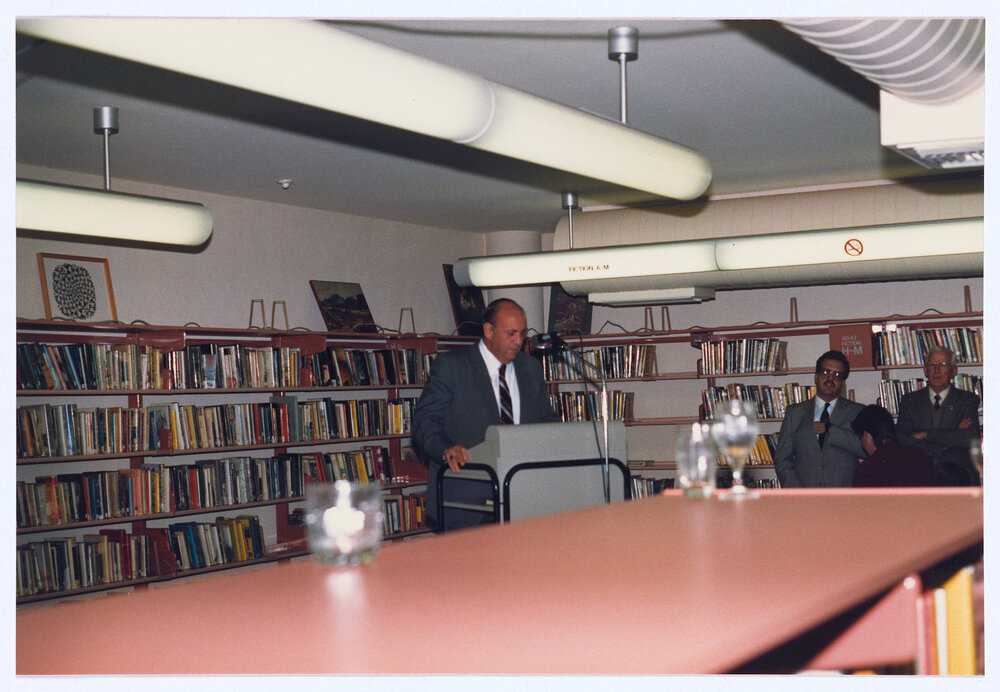 Orange and District Illustrated 1928 book launch, Orange City Library, 18 August 1989