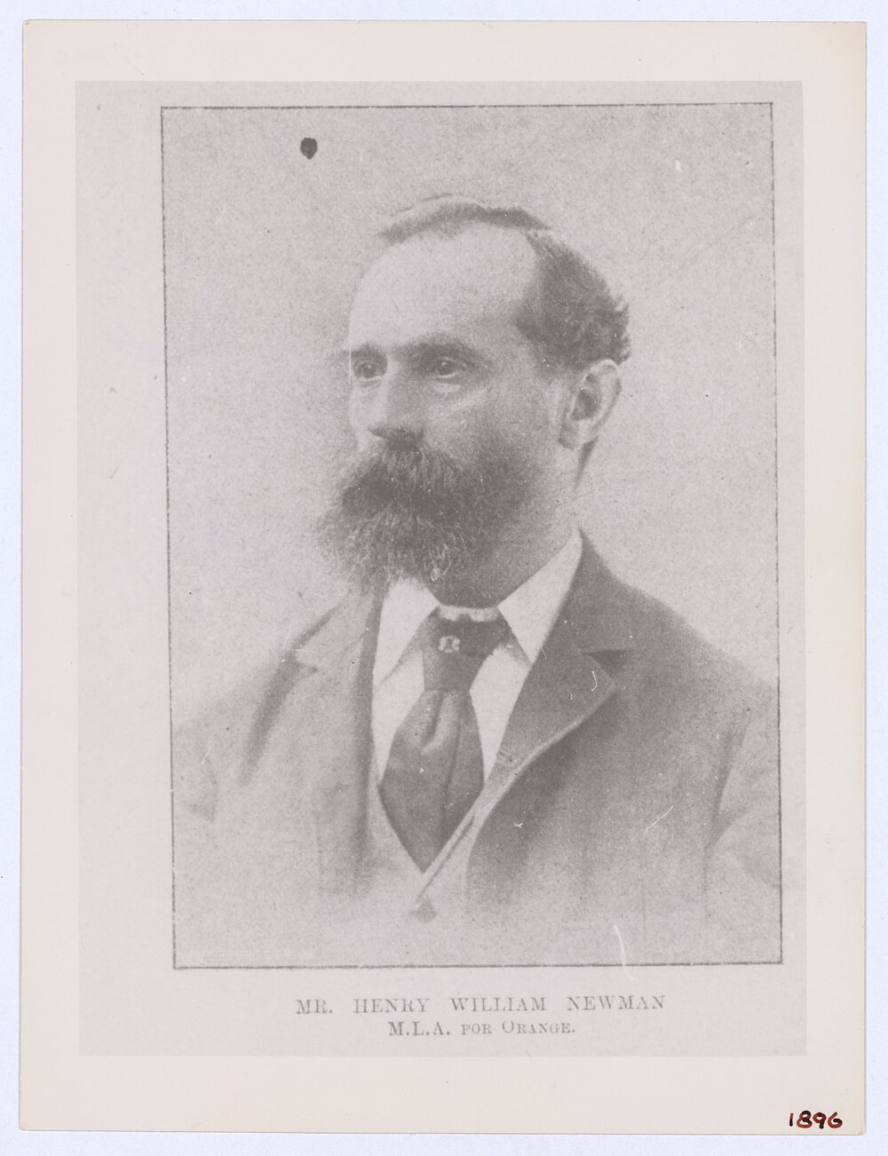 Mr Henry William Newman, MLA for Orange