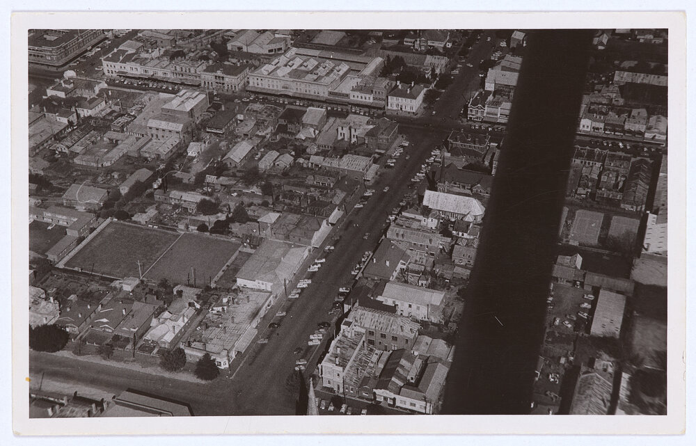 Aerial view of city centre