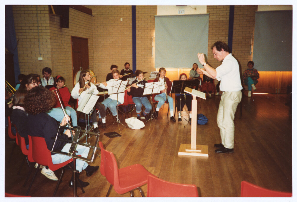 Conducting the orchestra