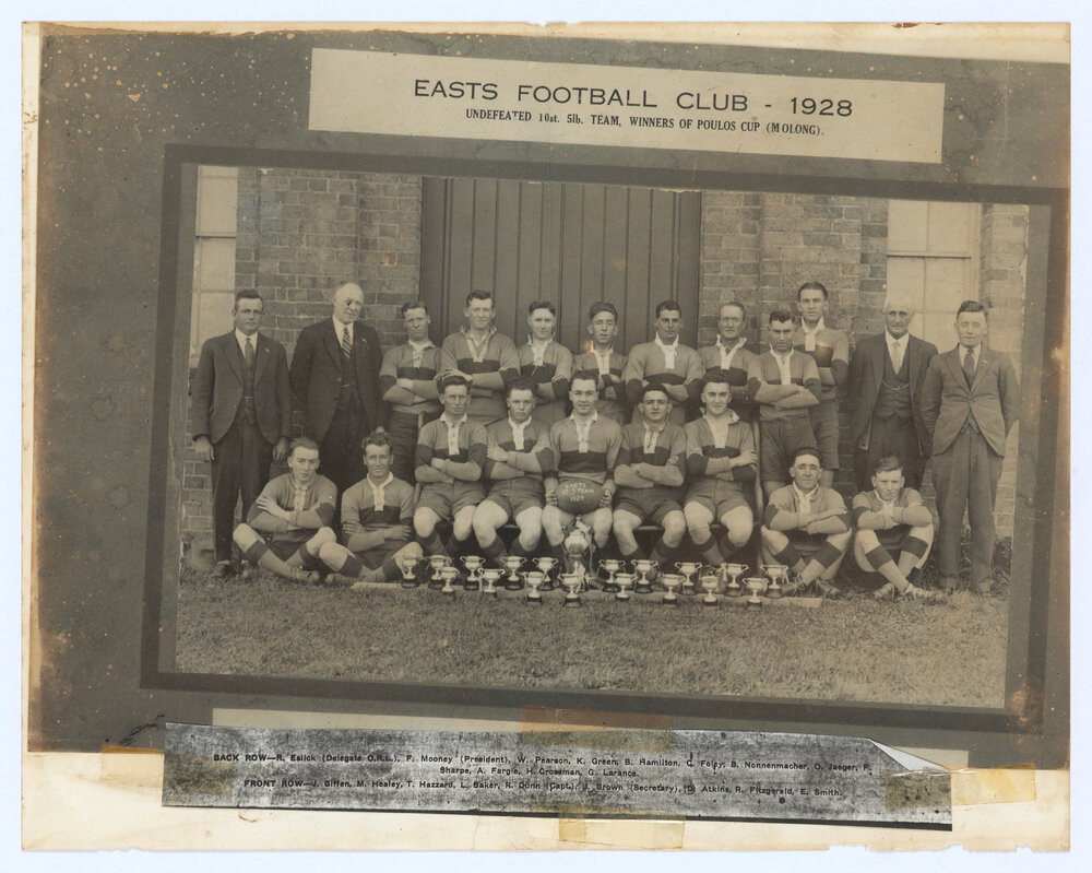 Easts Football Club Poulos Cup Molong, NSW 1928