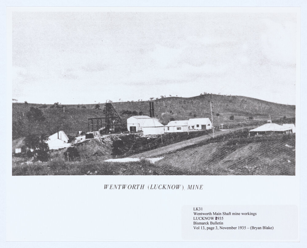 Wentworth Main Mine workings, Lucknow