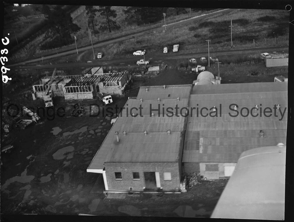 Aerial view of Barretts factory