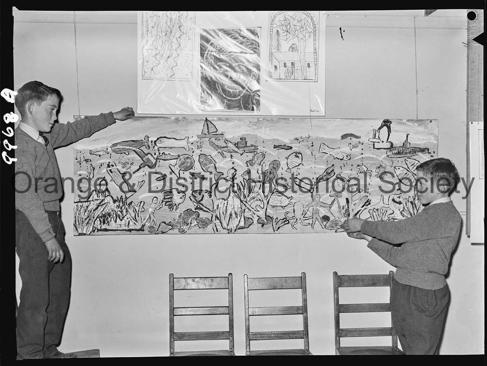 Student's colourful mural