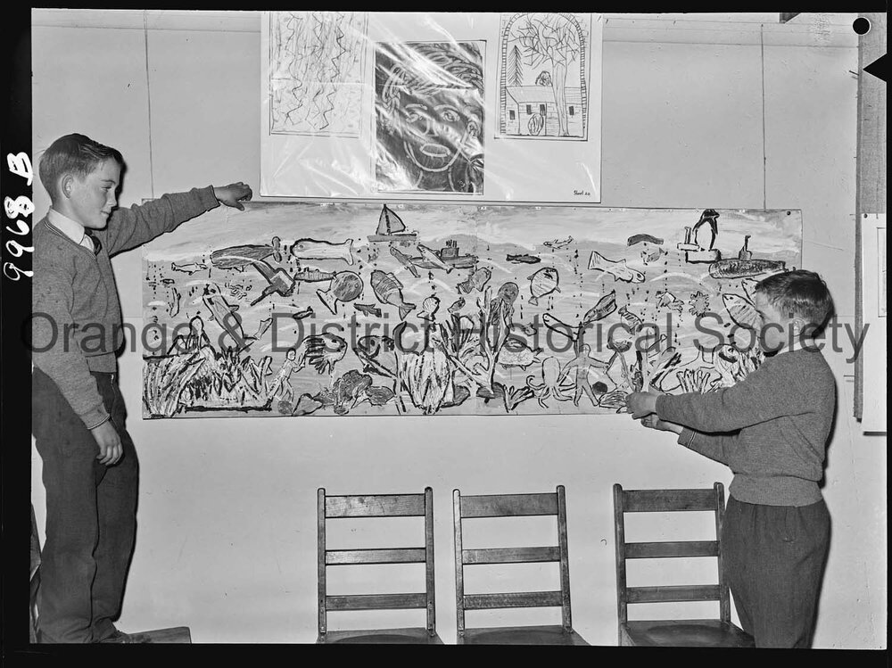 Student's colourful mural