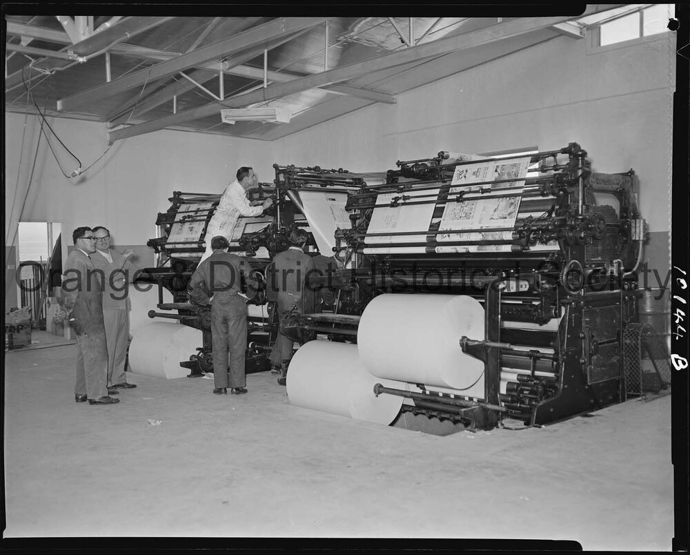 Trial run for new printing press