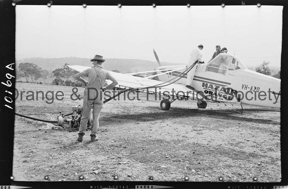 Light aircraft used for firefighting