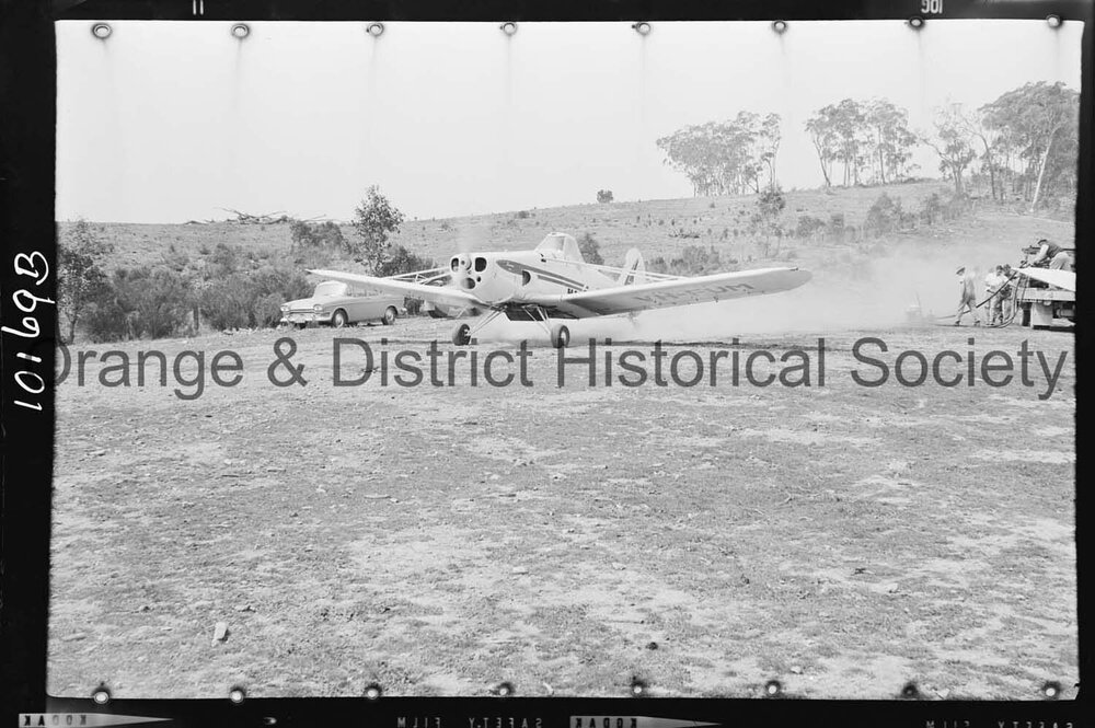 Light aircraft used for firefighting