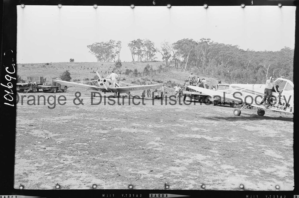 Light aircraft used for firefighting