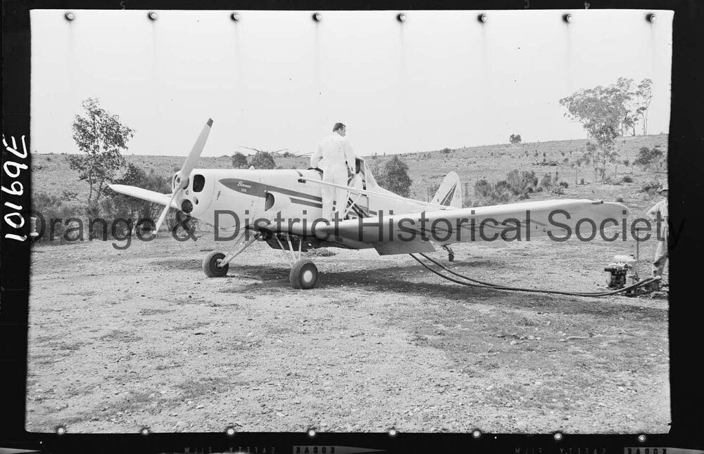 Light aircraft used for firefighting