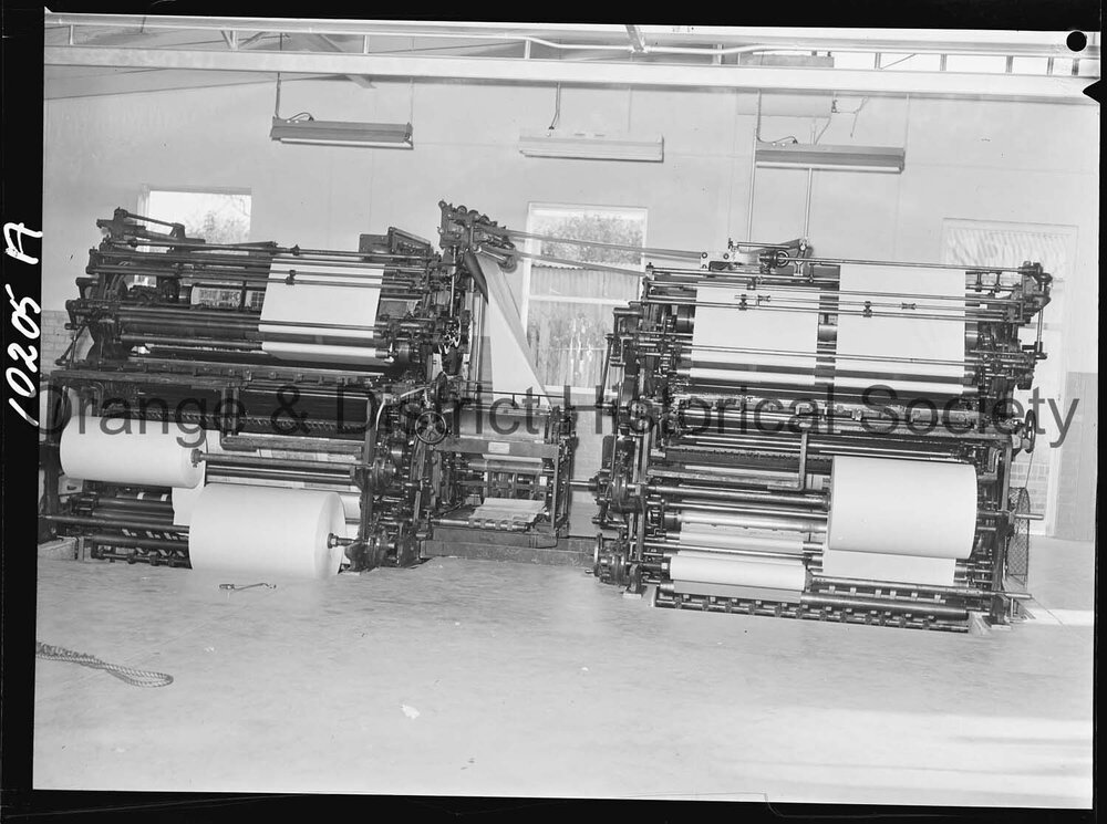 Printing press at the Central Western Daily