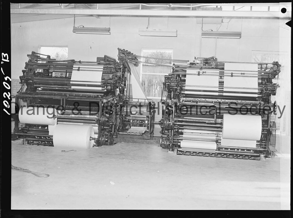 Printing press at the Central Western Daily