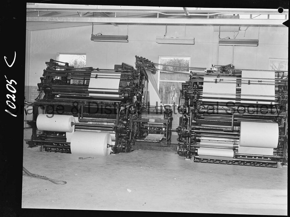 Printing press at the Central Western Daily