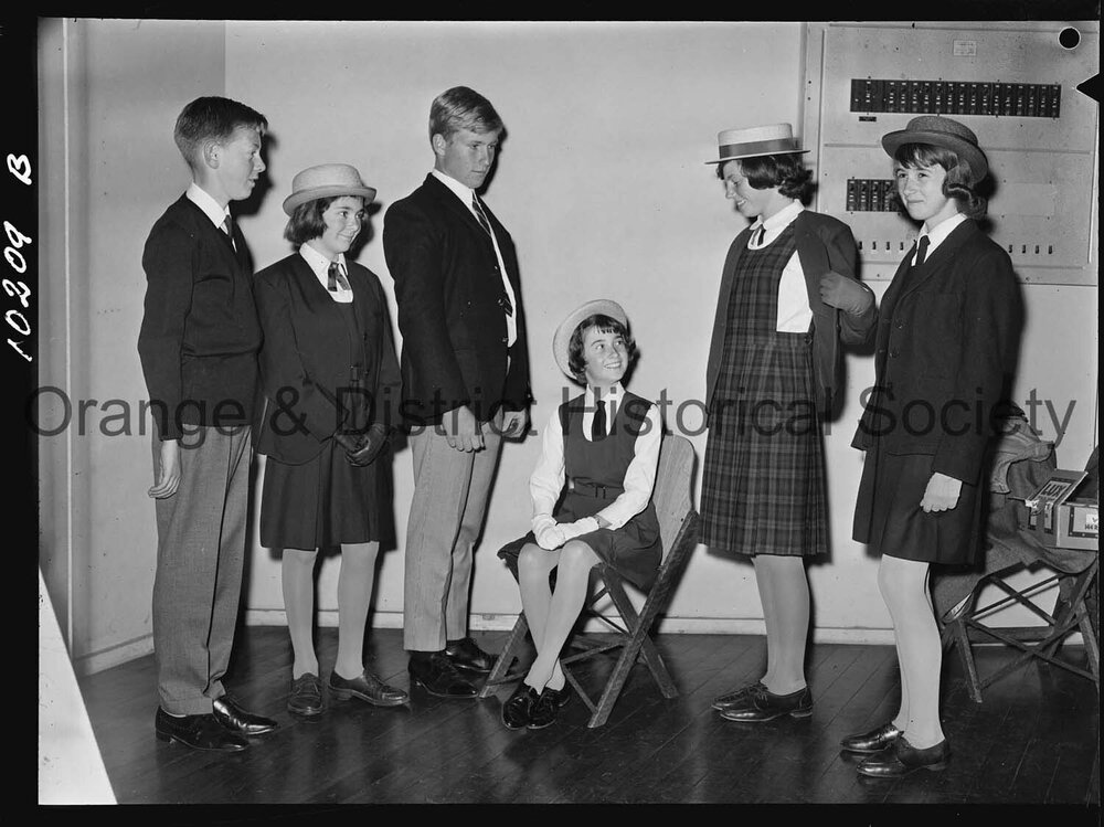 Students model proposed school uniforms