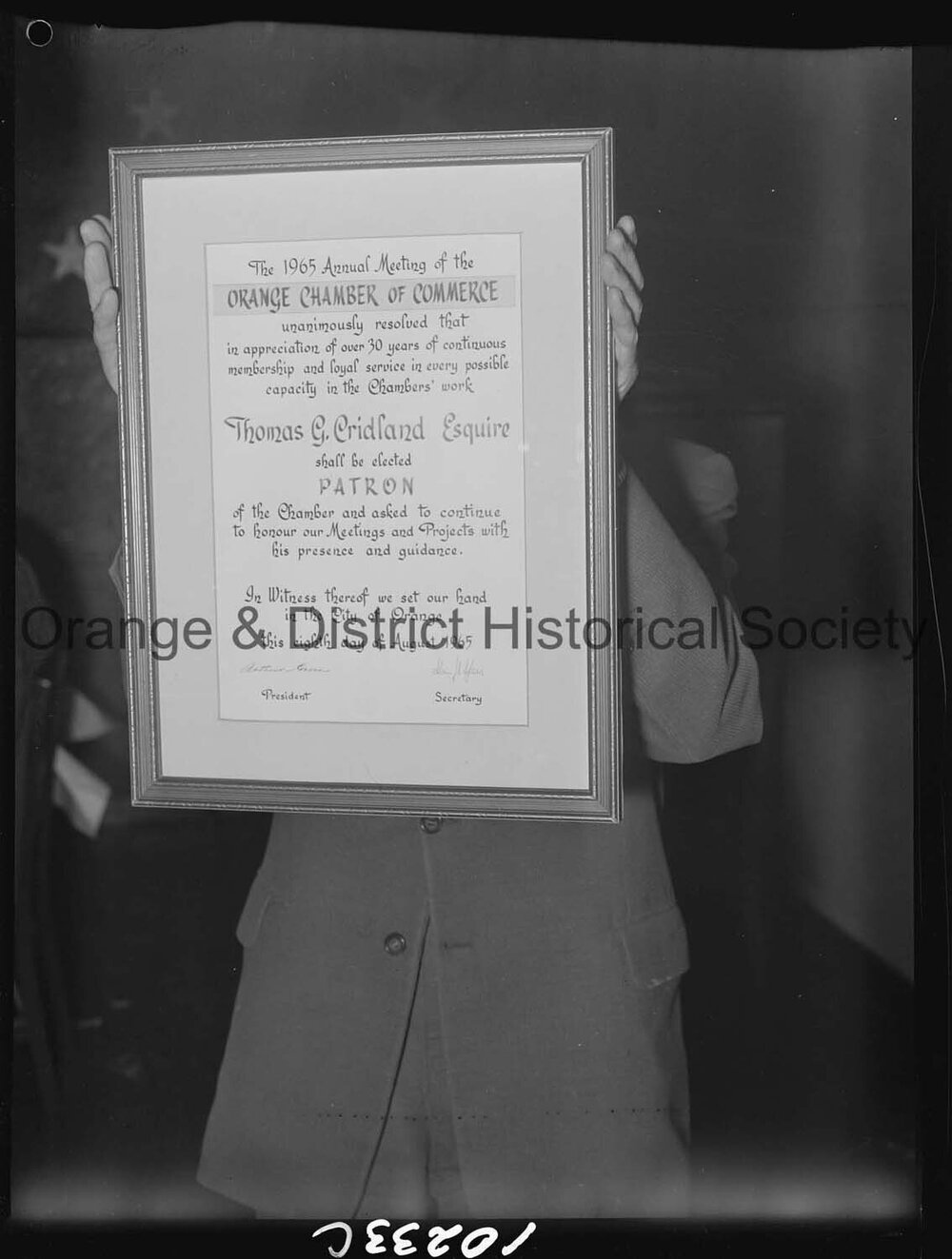 30 years of service Chamber of Commerce