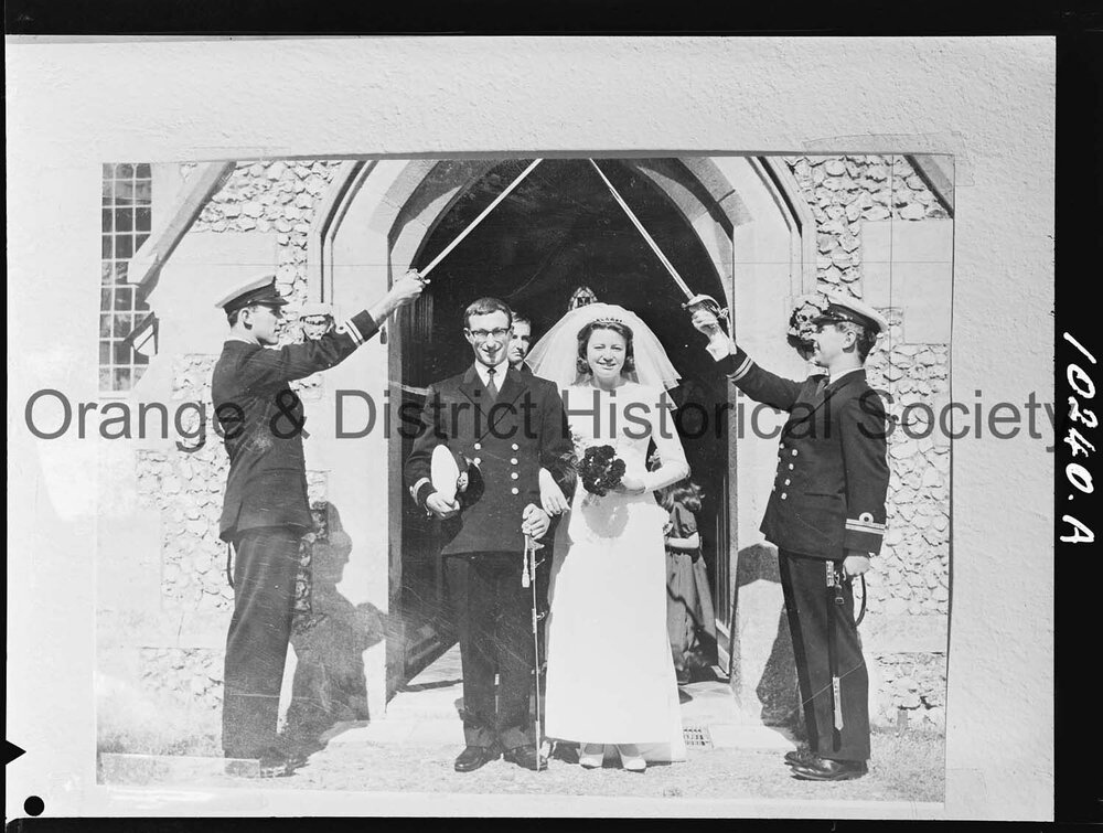 Copy, Naval wedding of Mrs Cross