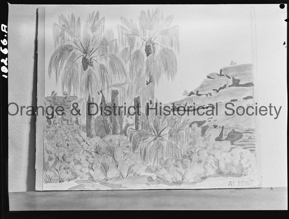 Copy, painting of Palm Valley