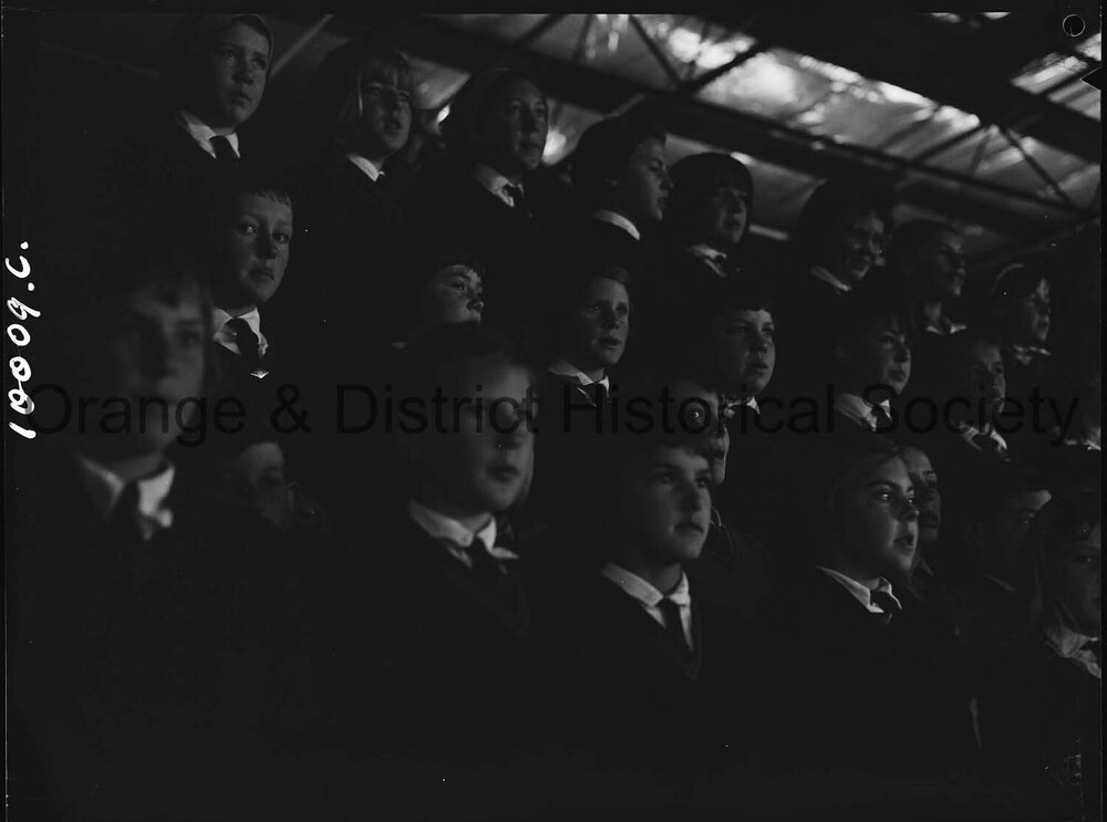 School choir dress rehearsal