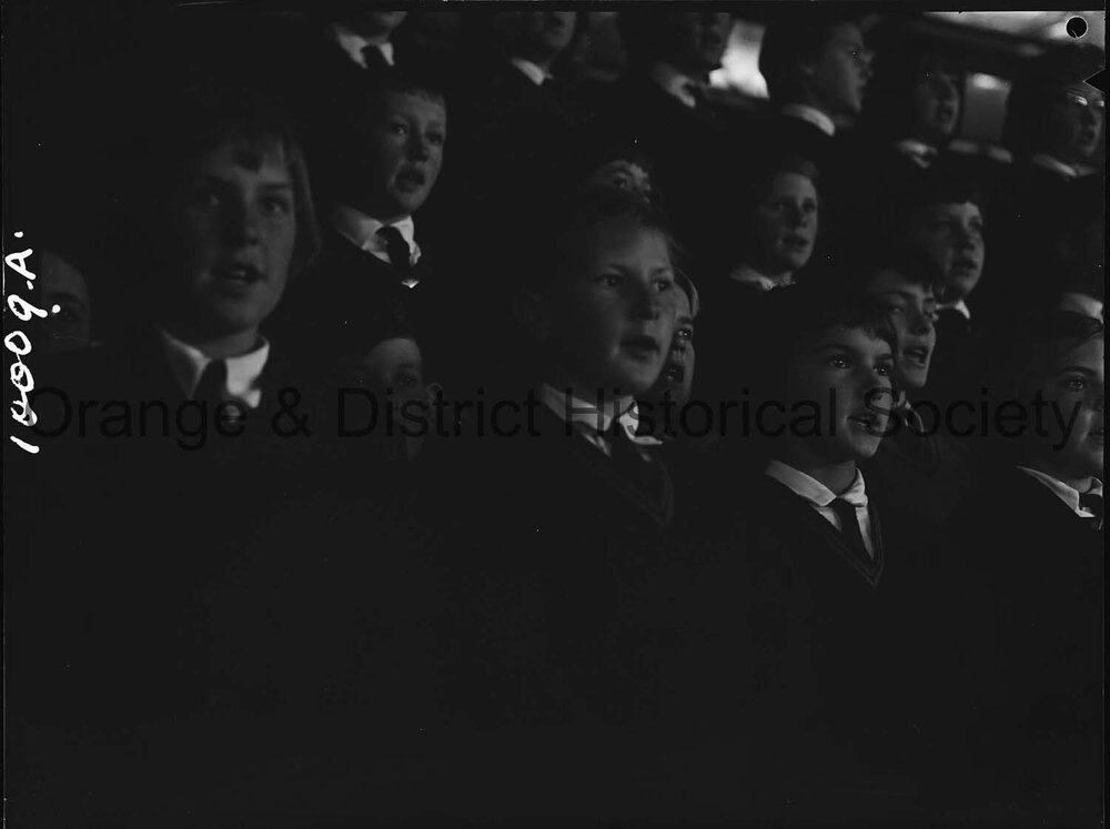 School choir dress rehearsal