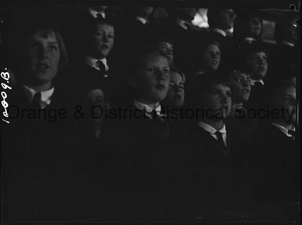 School choir dress rehearsal