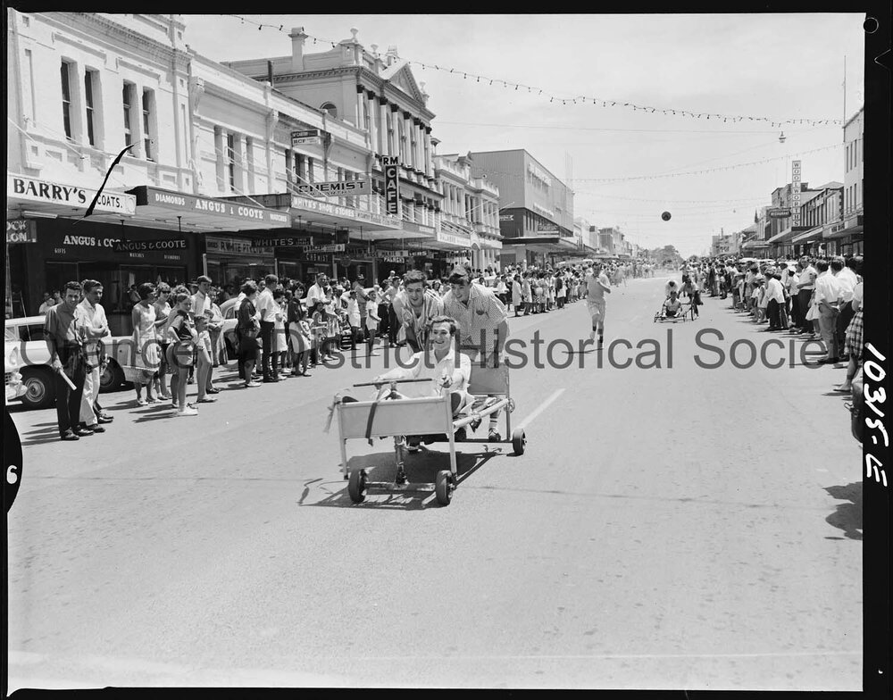 Cherry Blossom bed pushing race