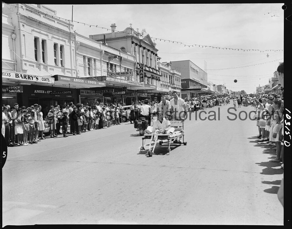 Cherry Blossom bed pushing race