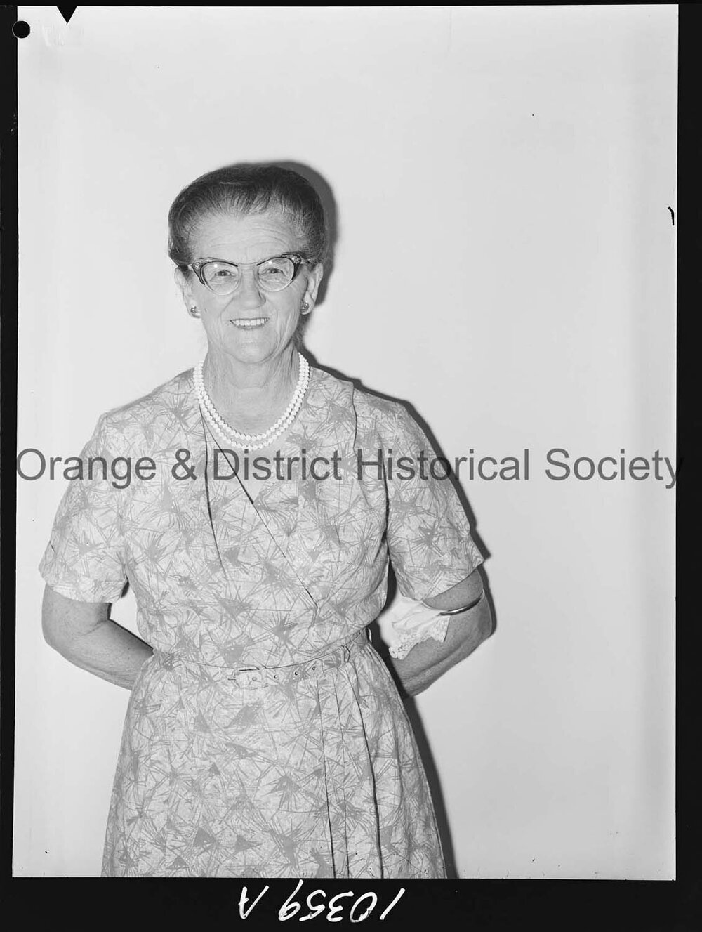 Passport photo Mrs D E Brozk