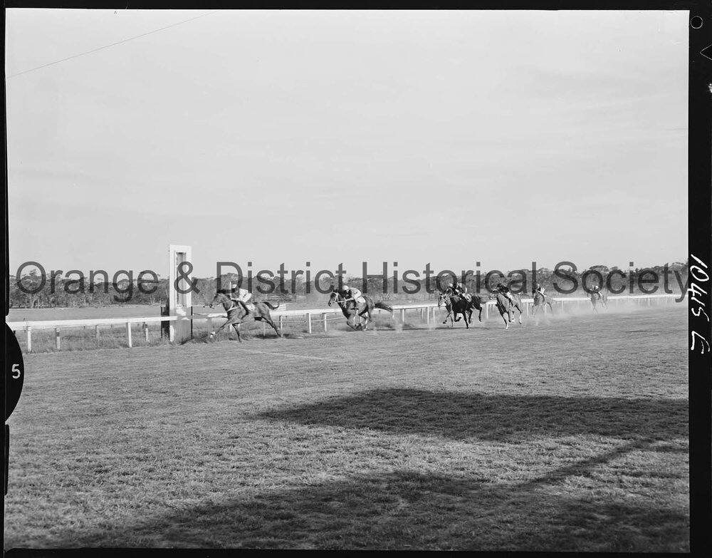 Orange race finishes