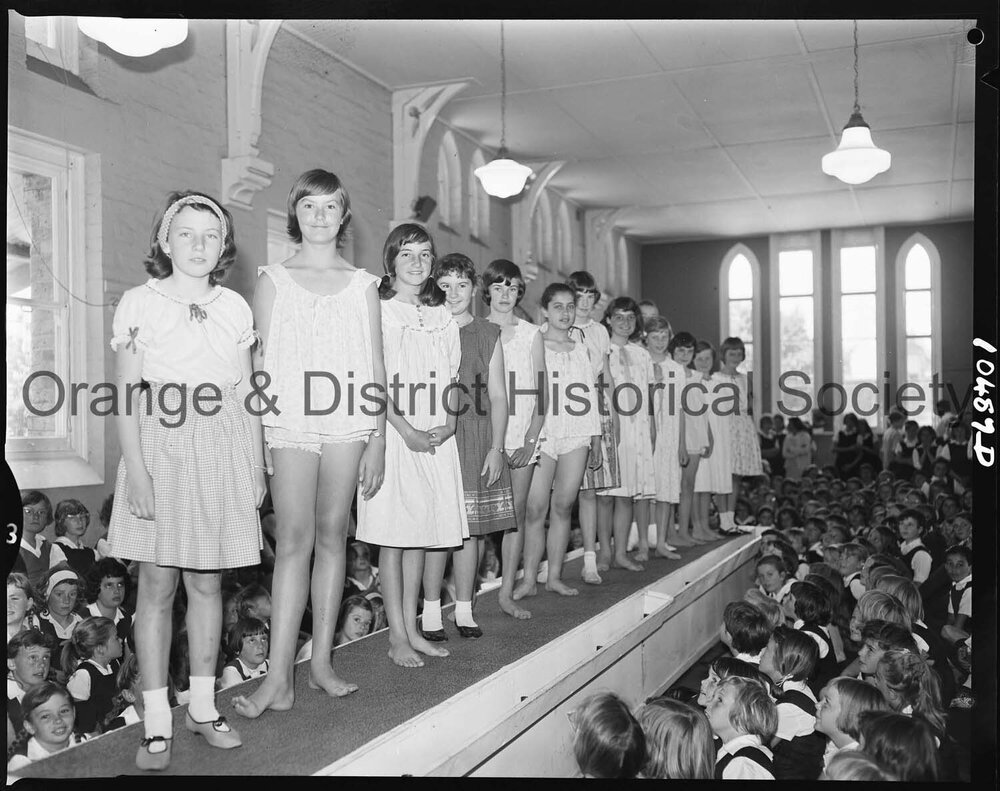 Mannequin parade at Orange Public School