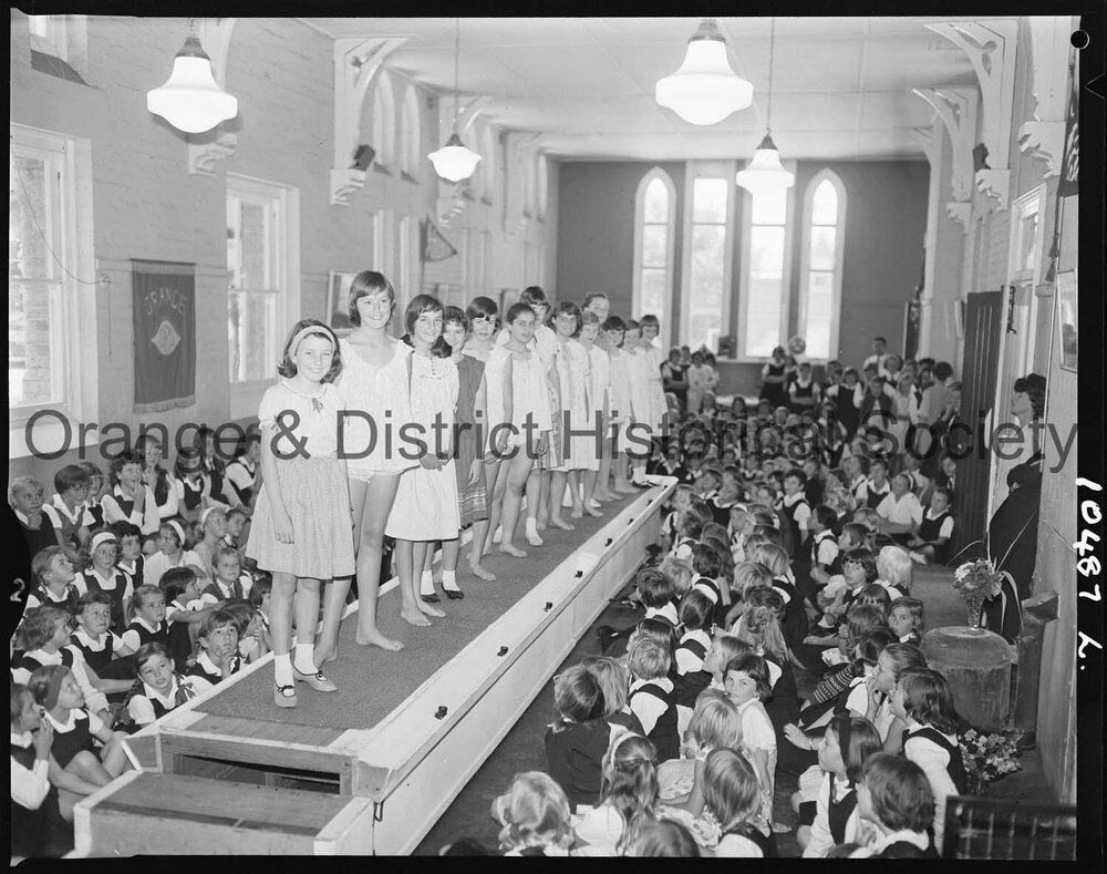 Mannequin parade at Orange Public School