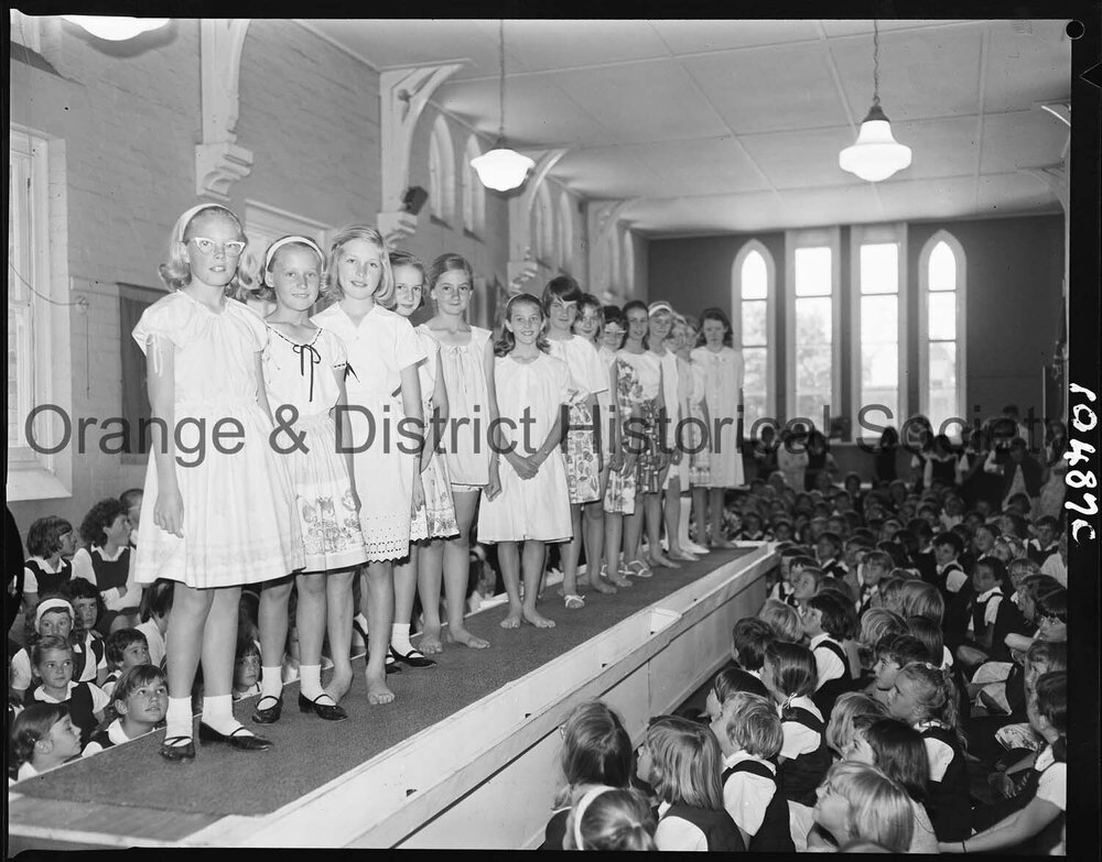 Mannequin parade at Orange Public School