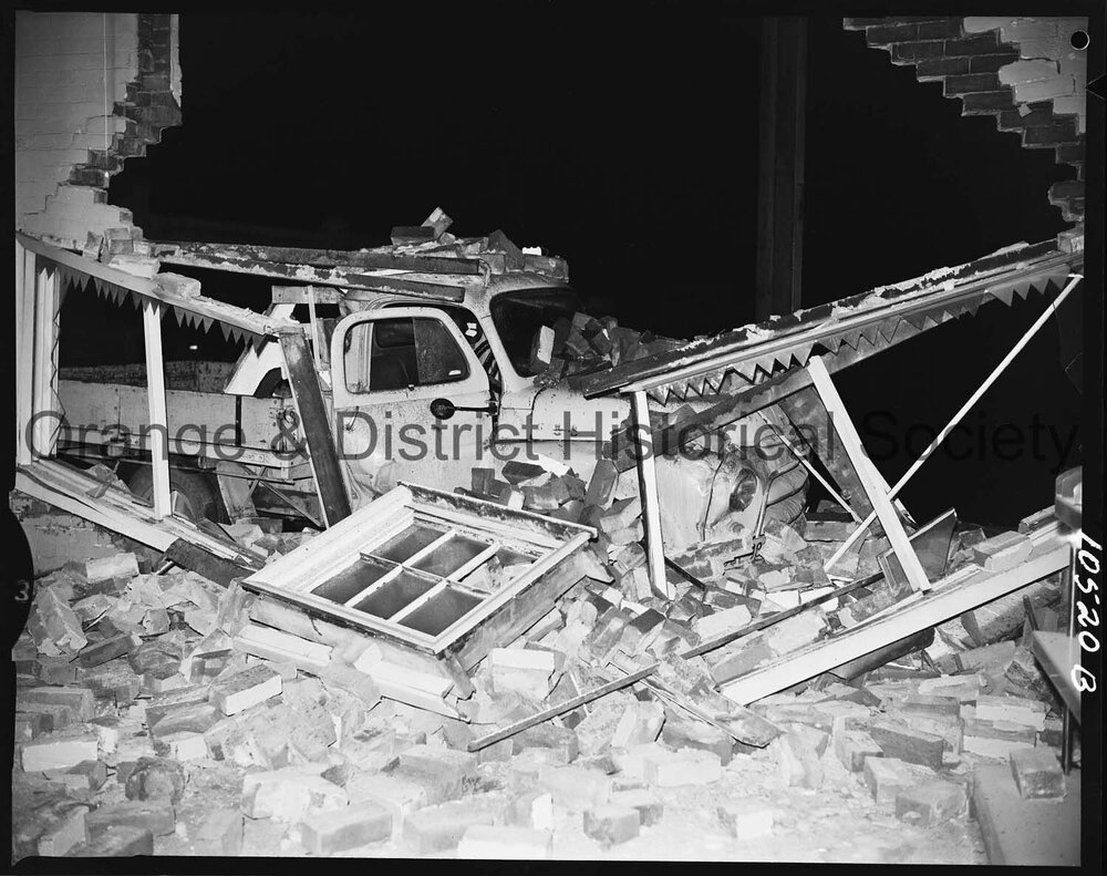 Truck accident at Five Ways intersection