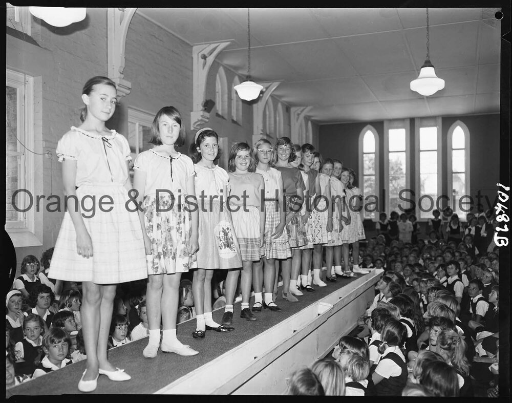Mannequin parade at Orange Public School