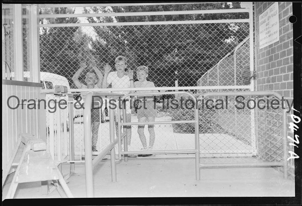 Orange swimming baths