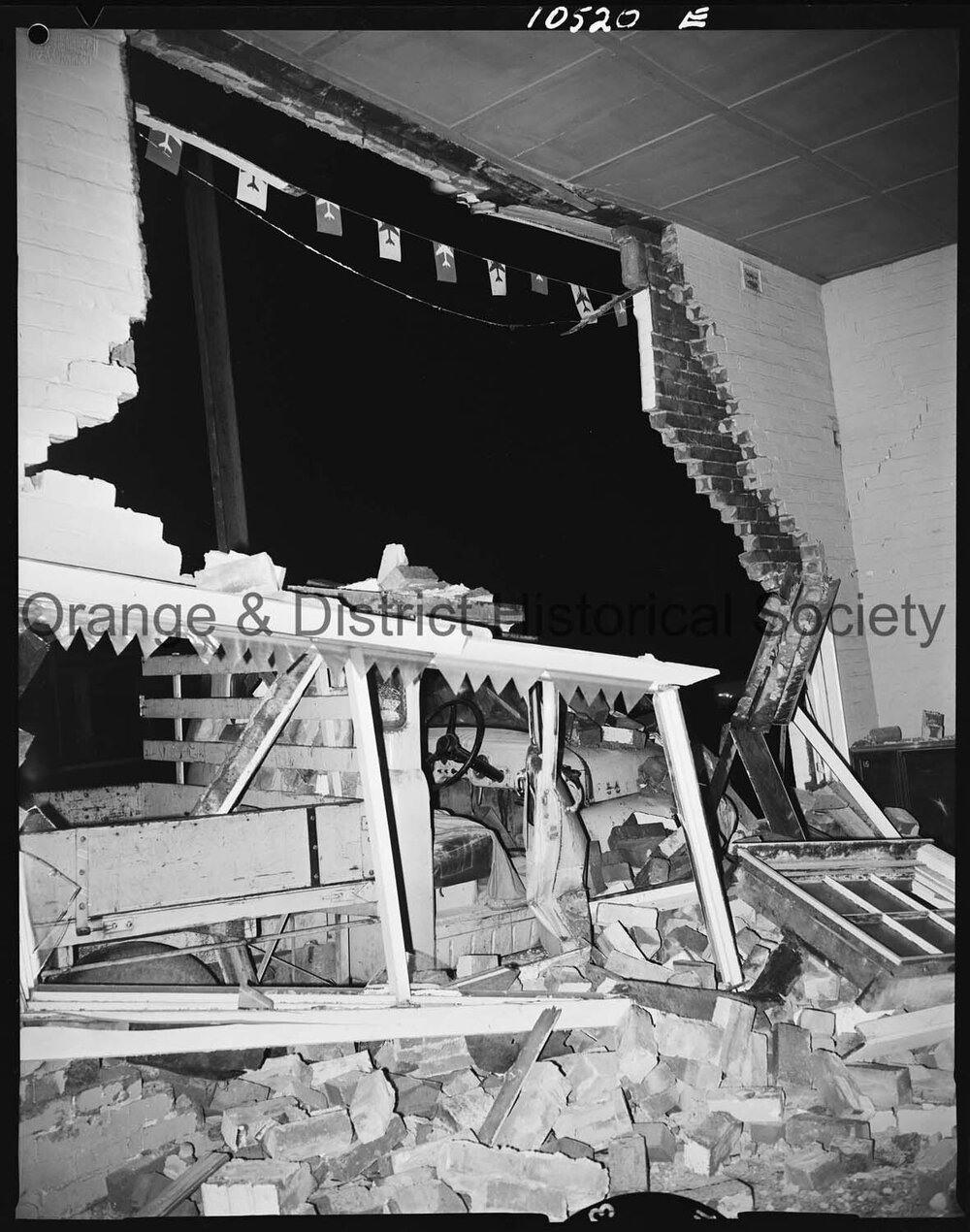 Truck accident at Five Ways intersection